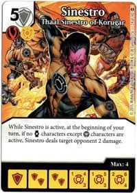 Sinestro - Thaal Sinestro of Korugar - War of Light - Dice Masters card