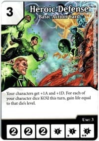 Heroic Defense - War of Light - Dice Masters card