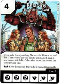 Relaxing - War of Light - Dice Masters card
