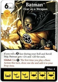 Batman - Fear as a Weapon - War of Light - Dice Masters card