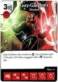 Guy Gardner - Heated - War of Light - Dice Masters card