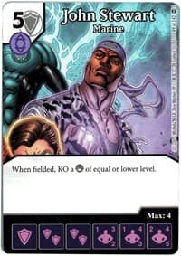 John Stewart - Marine - War of Light - Dice Masters card