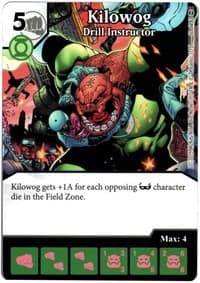 Kilowog - Drill Instructor - War of Light - Dice Masters card
