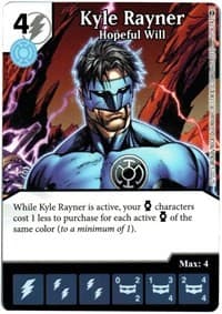 Kyle Rayner - Hopeful Will - War of Light - Dice Masters card