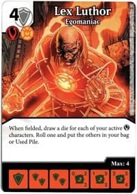 Lex Luthor - Egomaniac - War of Light - Dice Masters card