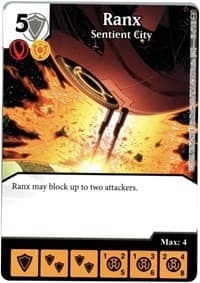 Ranx - Sentient City - War of Light - Dice Masters card