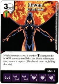 Raven - Rachel Roth - War of Light - Dice Masters card