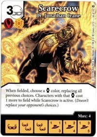 Scarecrow - Dr. Jonathan Crane - War of Light - Dice Masters card