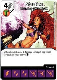 Starfire - Princess of Tamaran - War of Light - Dice Masters card
