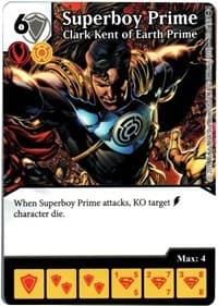 Superboy Prime - Clark Kent of Earth Prime - War of Light - Dice Masters card