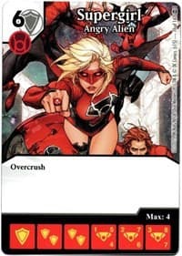 Supergirl - Angry Alien - War of Light - Dice Masters card