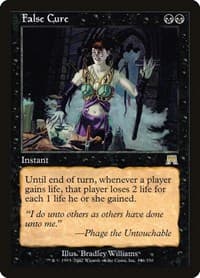 False Cure - Onslaught - Magic: The Gathering card