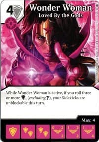 Wonder Woman - Loved By the Gods - War of Light - Dice Masters card