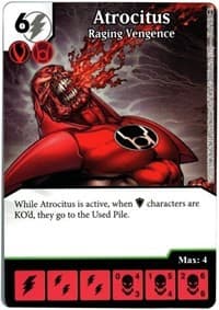 Atrocitus - Raging Vengence - War of Light - Dice Masters card