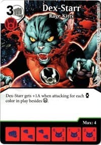 Dex-Starr - Rage Kitty - War of Light - Dice Masters card