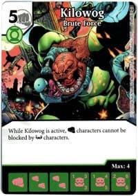 Kilowog - Brute Force - War of Light - Dice Masters card