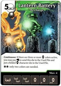 Lantern Battery - Recharge - War of Light - Dice Masters card