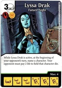 Lyssa Drak - Future Sight - War of Light - Dice Masters card