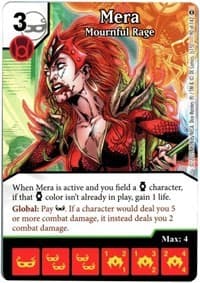 Mera - Mournful Rage - War of Light - Dice Masters card