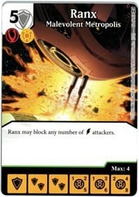 Ranx - Malevolent Metropolis - War of Light - Dice Masters card