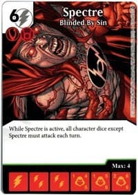Spectre - Blinded By Sin - War of Light - Dice Masters card
