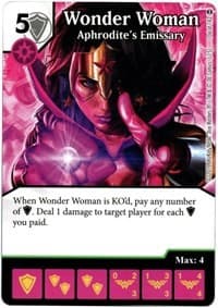 Wonder Woman - Aphrodite's Emissary - War of Light - Dice Masters card