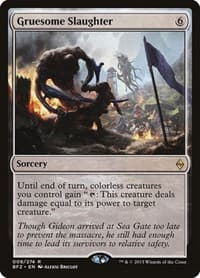 Gruesome Slaughter - Battle for Zendikar - Magic: The Gathering card