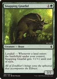 Snapping Gnarlid - Battle for Zendikar - Magic: The Gathering card