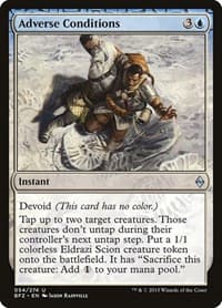 Adverse Conditions - Battle for Zendikar - Magic: The Gathering card