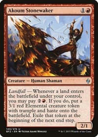 Akoum Stonewaker - Battle for Zendikar - Magic: The Gathering card