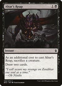 Altar's Reap - Battle for Zendikar - Magic: The Gathering card