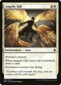Angelic Gift - Battle for Zendikar - Magic: The Gathering card
