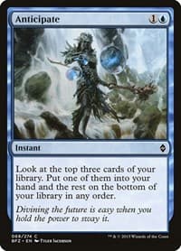 Anticipate - Battle for Zendikar - Magic: The Gathering card