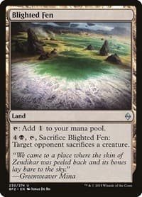Blighted Fen - Battle for Zendikar - Magic: The Gathering card