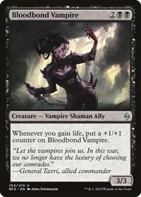 Bloodbond Vampire - Battle for Zendikar - Magic: The Gathering card