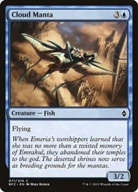 Cloud Manta - Battle for Zendikar - Magic: The Gathering card