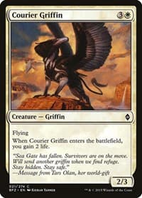 Courier Griffin - Battle for Zendikar - Magic: The Gathering card