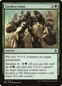 Earthen Arms - Battle for Zendikar - Magic: The Gathering card