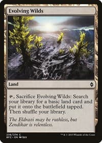 Evolving Wilds - Battle for Zendikar - Magic: The Gathering card