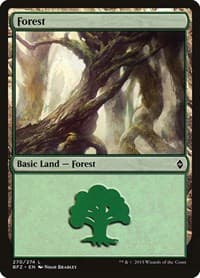 Forest (270) - Battle for Zendikar - Magic: The Gathering card