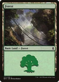 Forest (271) - Battle for Zendikar - Magic: The Gathering card
