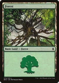 Forest (273) - Battle for Zendikar - Magic: The Gathering card