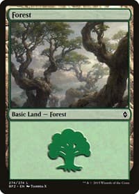 Forest (274) - Battle for Zendikar - Magic: The Gathering card