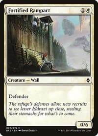 Fortified Rampart - Battle for Zendikar - Magic: The Gathering card