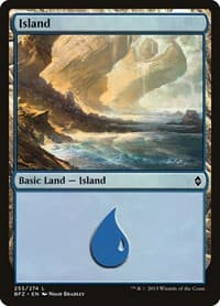 Island (255) - Battle for Zendikar - Magic: The Gathering card