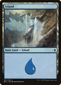 Island (257) - Battle for Zendikar - Magic: The Gathering card