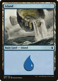 Island (258) - Battle for Zendikar - Magic: The Gathering card