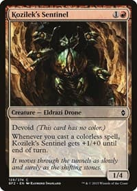 Kozilek's Sentinel - Battle for Zendikar - Magic: The Gathering card