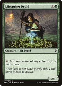 Lifespring Druid - Battle for Zendikar - Magic: The Gathering card
