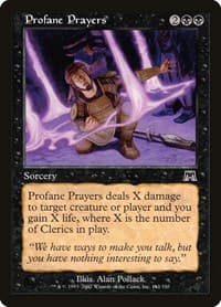 Profane Prayers - Onslaught - Magic: The Gathering card